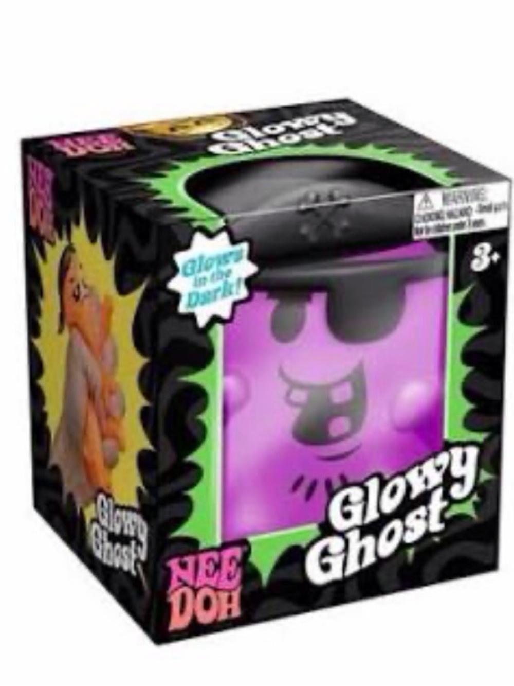 NeeDoh Halloween Glowy Ghost Squishy Toy - Purple Glow